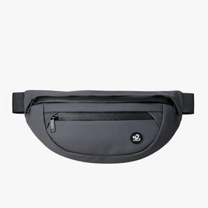 Gray Crossbody Belt Bag